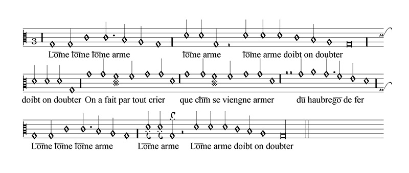 L'homme arme melody